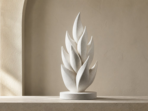 Abstract leaf sculpture - abstract,
