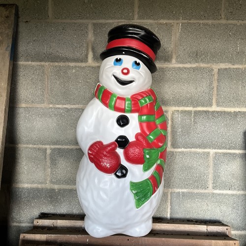 Snowman blow mold vintage - snowman,