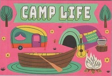 "Camp Life" Canoe Tent Trees