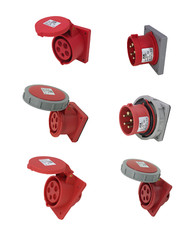 415V 5 PIN PANEL MOUNTED