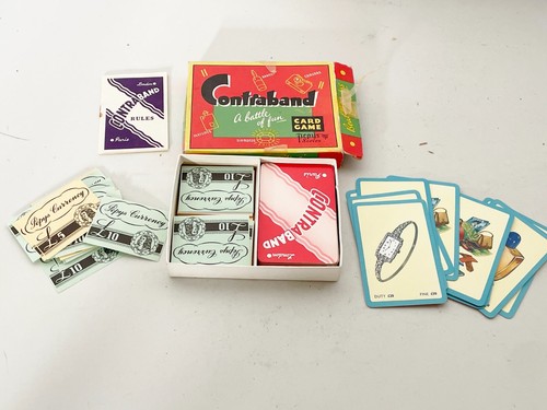 Vintage contraband card game - card,