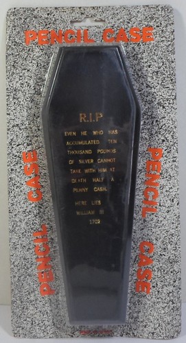 Halloween vtg coffin - 8'',