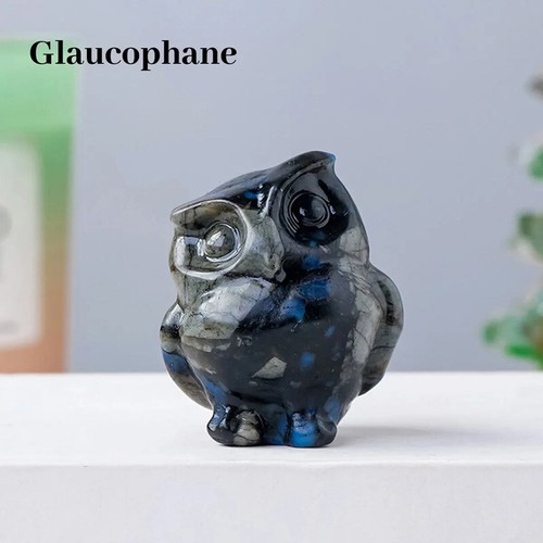 Natural quartz crystal owl - quartz,