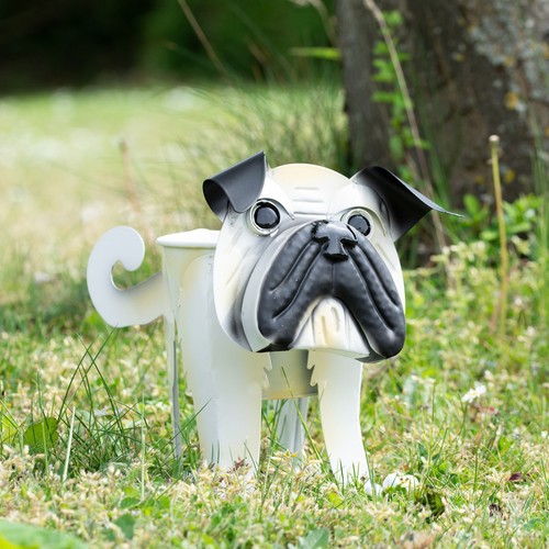 Pug nodding dog planter - nodding,