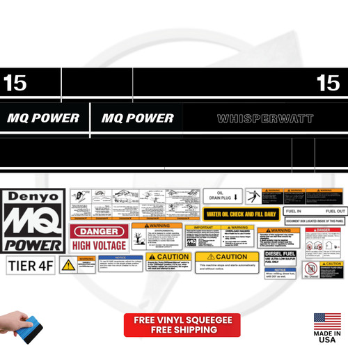 Fits multiquip kva decal - kva,
