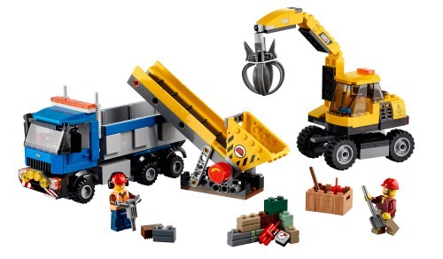 Lego 60075 city excavator - lego, :
