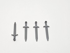 LEGO Sword Greatsword 66964 Weapon Flat Silver NEW X4 KNIGHTS (J4)