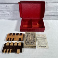 Vintage Whist Set Two Wooden