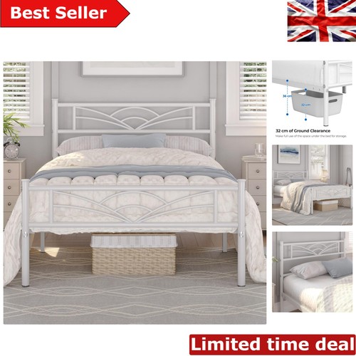 Single metal bed frame with - metal,