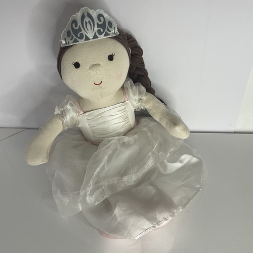 Silver cross rag doll plush - silver,
