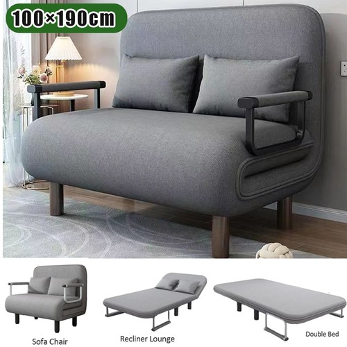 Double fabric sofa bed - 1×1.9m,