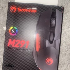 Marvo Scorpion M291 Gaming Mouse USB 6 LED Colours Adjustable up to 6400 DPI