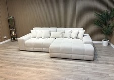 EVE CLOUD Large Fabric 3 Seater RHF Chaise Corner Sofa - RRP £2,299