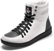 Travel Fox Men's 900's Series White/Black Leather Casual Shoes 914621-07