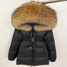 Womens Hooded Warm Real Fox