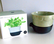 Ceramic Plant Pot, sage green
