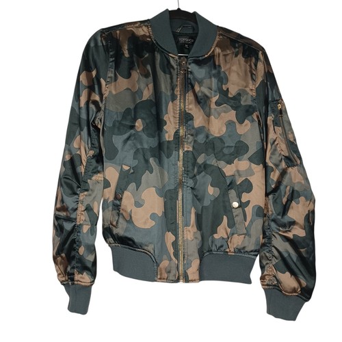 Topshop camo bomber jacket - camo,