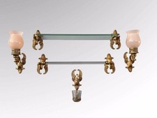 Antique French Luxury Gilt Bronze Empire Style Bathroom Accessories