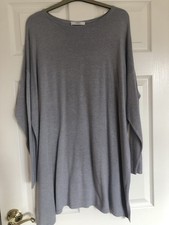JORLI Womens  Long Sleeves Jumper  Oversized Soft Sweater Size x-large Grey