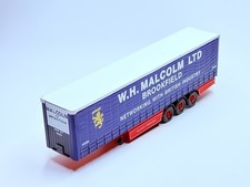 CORGI TRI-AXLE CURTAINSIDE TRAILER MODEL ONLY W.H MALCOLM 1:50