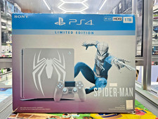 Sony PlayStation 4 PS4 Slim 1TB Spider-Man Video Game Red Console Boxed + Game