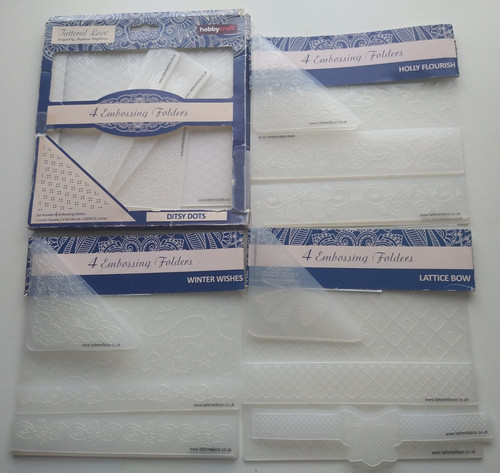 Sets tattered lace - 4, embossing