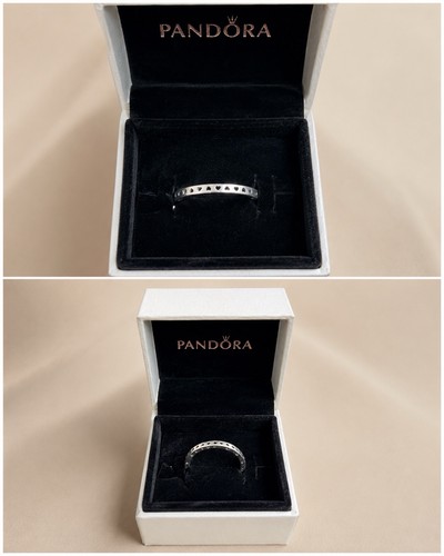 Pandora silver band ring - pandora,