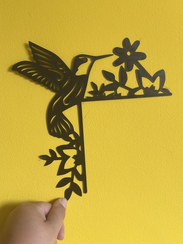 Printed door corner - 3d, birds