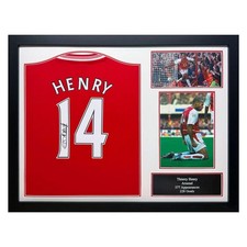 Thierry Henry Signed Framed