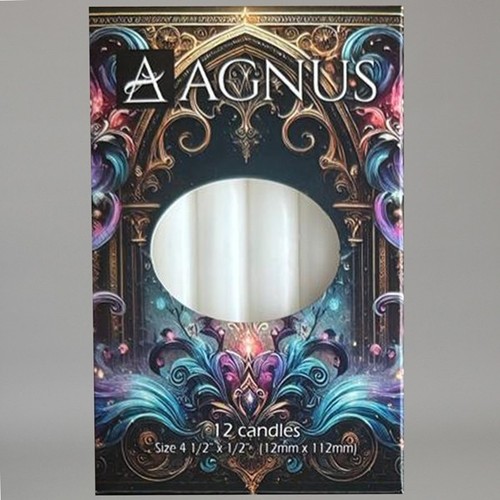 White spell candles - white,