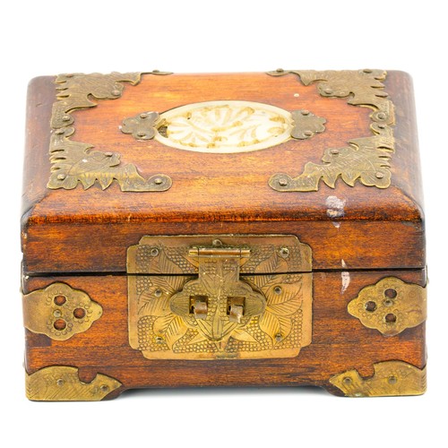 Chinese carved wooden box - chinese,