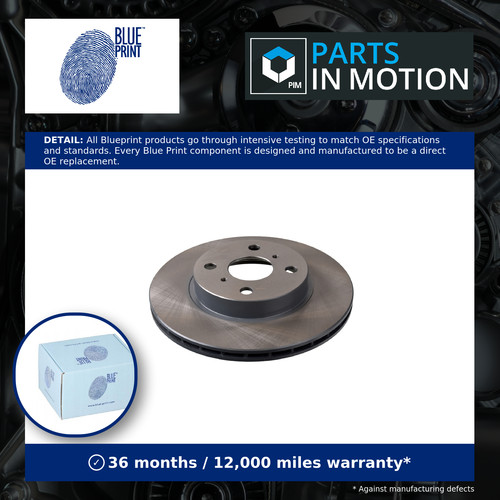 Brake discs pair - discs, vented