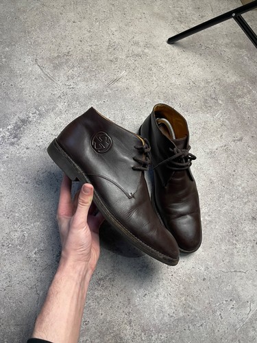 Gucci leather chukka boots - leather,