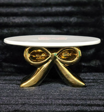 Gold Bow Cake Stand Plate