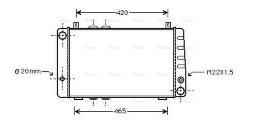 Ava coolant radiator sa2002 - coolant,