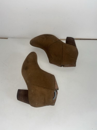Brown suede ankle boots - , with