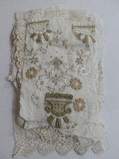 Vintage and Vintage Style Neutral Linen, Cotton and Lace Pieces-Kit No. 8