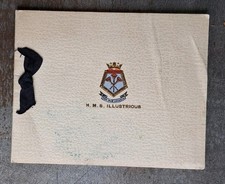 ROYAL NAVY H.M.S ILLUSTRIOUS CHRISTMAS CARD WITH PHOTO 