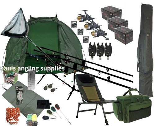Carp fishing set rod - fishing,