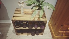 SHABBY CHIC WOODEN SHOE RACK