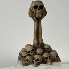 Skull Candle Holder, 17cms