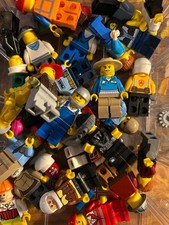 Lego Minifigures Random Lego Job Of 10x Figures Wits Hairs Or Hats Town City