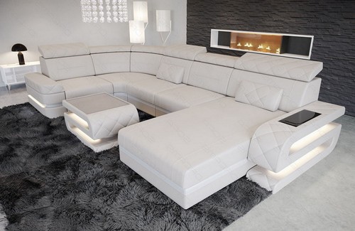 Sofa leather living area couch - sofa,