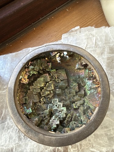 Bismuth rainbow crystal