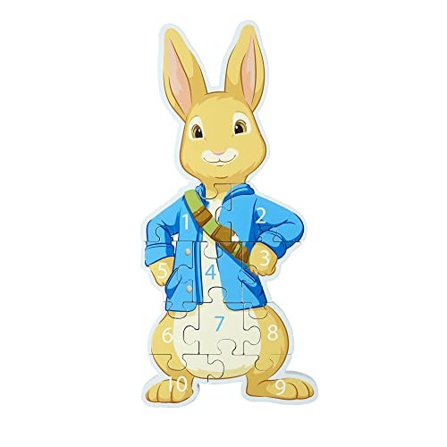 Peter rabbit wooden number - rabbit,