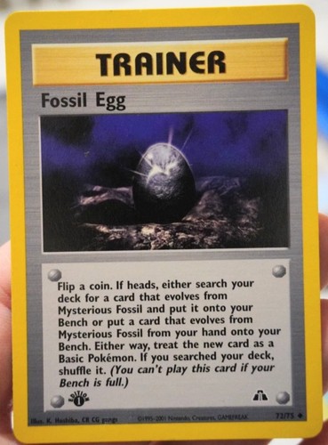 1st edition fossil - 1st, egg