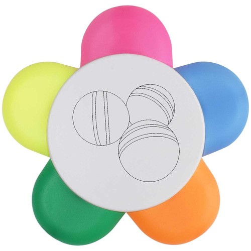 Croquet balls flower shape - 'croquet,