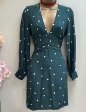 Topshop emerald green polka - topshop,