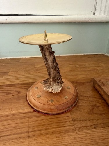 Roe antler candle holder with - antler,