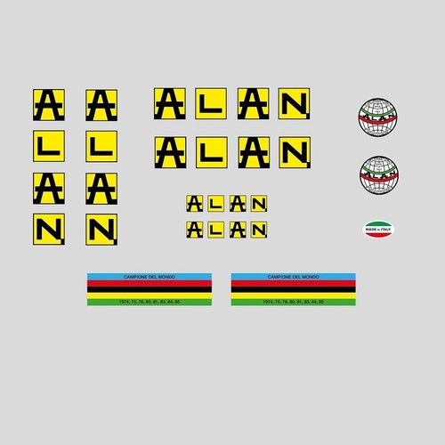 Alan bicycle frame - decals,